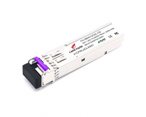FH-SB4512CDL120, 120 км SFP модуль WDM, 1.25 G, TX 1490 нм, RX 1550 нм, LC, DDM