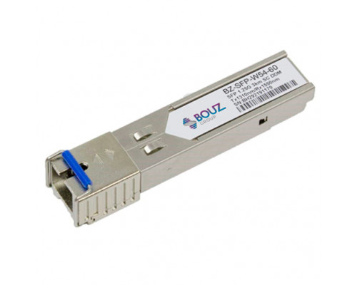 Модуль BOUZ, SFP 1.25G WDM до 60км, Tx 1550нм/Rx 1490нм, SC, DDM