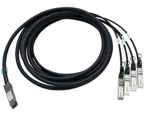 Модуль 40G QSFP-40G->4xSFP+ DAC, дальность до 3м