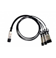 FH-DP4T30QS01, QSFP+ to 4хSFP+ Direct attach passive cable, 1m