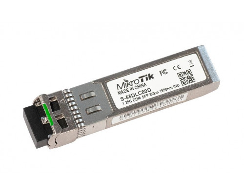 Модуль Mikrotik, Dual LC, длина волны 1550 нм, (S-55DLC80D)