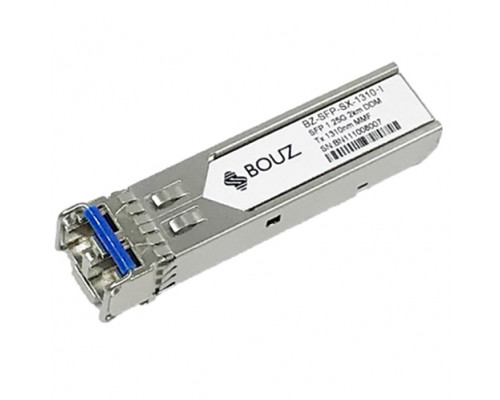 Модуль BOUZ, SFP 1.25G до 2км, Tx 1310нм, MM, LC, DDM, индустриальный