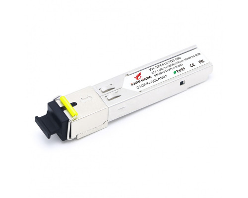 FH-SB5412CDS120, 120 км SFP модуль WDM, 1.25 G, TX 1550 нм, RX 1490 нм, SC, DDM