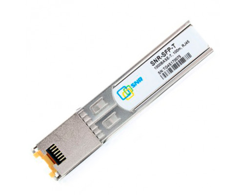 Модуль SNR SFP с интерфейсом RJ45, до 100м, SNR-SFP-T