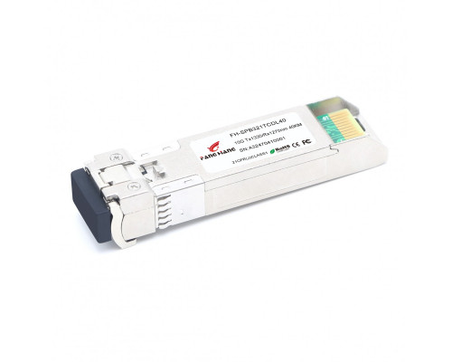 FH-SPB321TCDL40, 40 км SFP+ 10G модуль, 1 волокно, TX 1330, RX 1270, LC