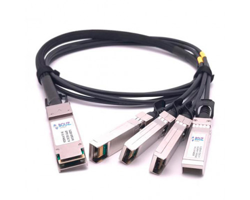 Модуль BOUZ, 100G QSFP28-4xSFP28 Direct Attached Cable (DAC), дальность до 1м