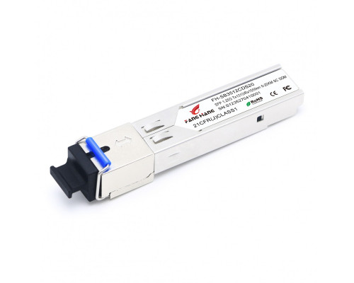 FH-SB3512IDS20, 20 км SFP модуль WDM, 1.25 G, TX 1310 нм, RX 1550 нм, SC, DDM