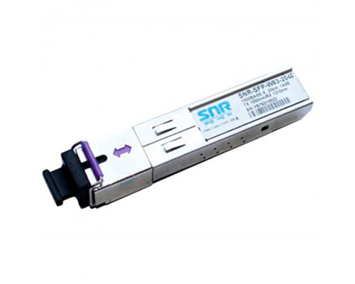Модуль SNR SFP WDM, дальность до 20км (14dB), 1550нм, LC, SNR-SFP-W53-20-LC