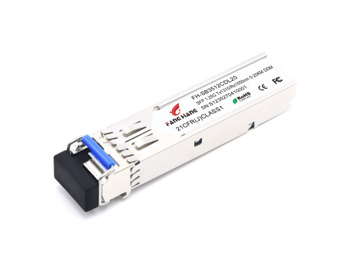 FH-SB3512CDL20, 20 км SFP модуль WDM, 1.25 G, TX 1310 нм, RX 1550 нм, LC, DDM